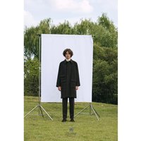 Wool comfort Raglan Coat (Dark Olive)