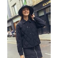 Shirt-Type Oversized Fit Lightweight Down Jumper (