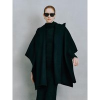 IT_Black mid length cape coat