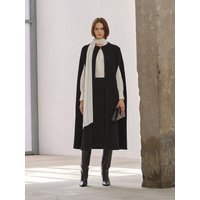 Knit Cape Long Coat Black