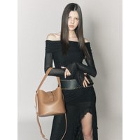 Minimalist Bucket Style Synthetic Leather Tote Bag
