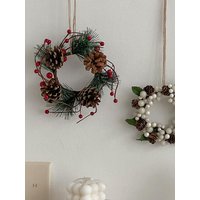 Decorative Wreath Glass Christmas Candle Holder