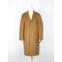 Cashmere-Wool Three Button Single Minimalist Coat