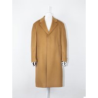 Cashmere Wool Hidden Button Single Minimalist Coat