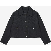 Snap Button Semi-Crop Polyester Jacket (VKMIA2105)