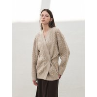 Cable Wrap Overfit Cardigan