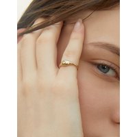 Sterling Silver Pebble Statement Ring (LSR28)