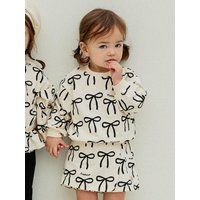 Lightweight Graphic Two-Piece Culotte Set