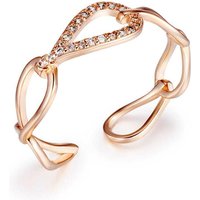 Twist Chain Rose Gold Ring (ELBRWR127)