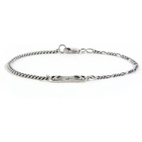 Handcrafted Sterling Silver Half Curb Chain Bracelet