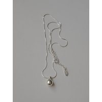 Sterling Silver Teardrop Pendant Necklace (SN364)