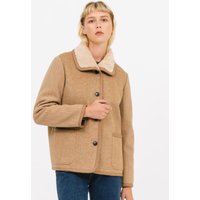 stripe sleeve wool blazer (camel)