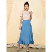 Katiacho Tropical Frill Wrap Skirt