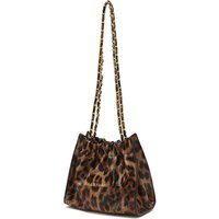 Leopard Print Cowhide Mini Coco Chain Crossbody Shoulder Bag (JAWA5E363W2)