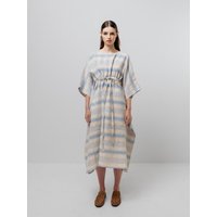 STRIPE RELAXED TIE WAIST DRESS