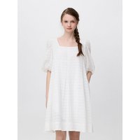 Square Neck Puff Sleeve Dress (PW2F5WOP410WWT)