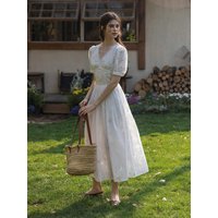 DA Waist Pleated Long Dress