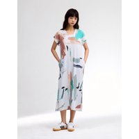 Brush Painting Square Neck Long Dress (LPOPM025011)