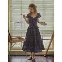 PM Vintage Rose Frill Maxi Dress