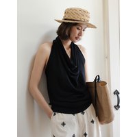 LS Swing Collar Sleeveless Vest Top