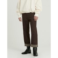Denim Span Straight Jean Deep Brown