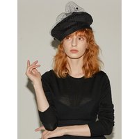 Cotton Corduroy Mesh Up Beret