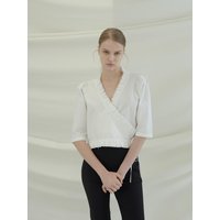 Frill Wrap Blouse