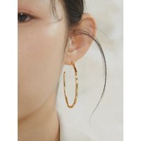 Large Painting Hoop Earring