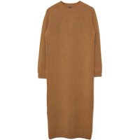 Round Neck Dress Yellow Brown