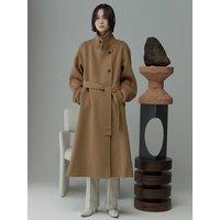 Cashmere Blend Handmade Coat (Camel)