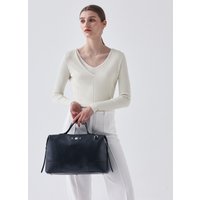 Boston Tote Shoulder Bag _ Navy