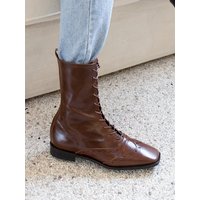 Brogue middle boots Brown
