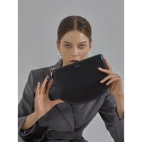 Mono clutch bag - black