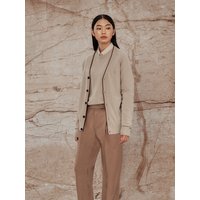 Cashmere Blend Cardigan Beige