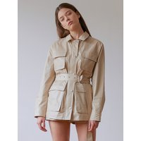 Utility Washing Half Jacket (Beige)