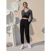 Oversize Jogger Leggings (Black)