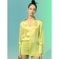 Limona Shiny Blouse Yellow