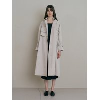 Grey trench coat