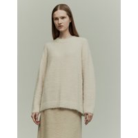 Relaxed Fit Knitted Top (Butter Cream)