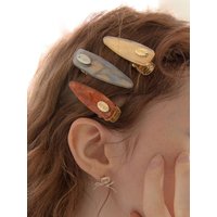 Pearly Marble Mini Hair Clip ( 3 Colors )