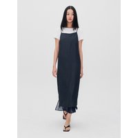 Square Neck Layered Midi Dress