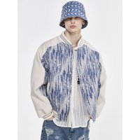 Stadium Denim Jacket _ Blue White
