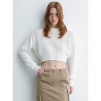 Rear Tie-detail Cotton Knitted Top