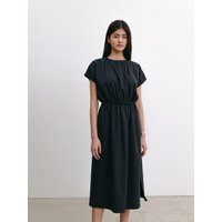 Dolma Sleeve Long Dress _ Navy