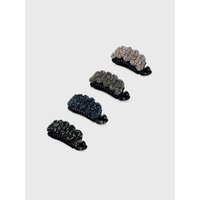 Wave Crystal Half Moon Hair Clip