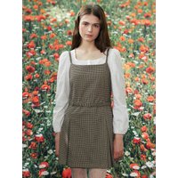 Houndstooth Check Dress
