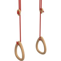 Lillagunga Houten turnringen rood touw