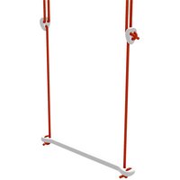 Lillagunga Witte houten trapeze rood touw
