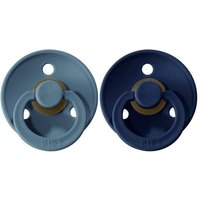 BIBS / MUSHIE Fopspeen duoverpakking deep space / petrol (0-6mnd)