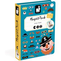 Janod Magneetboek gekke gezichten jongens